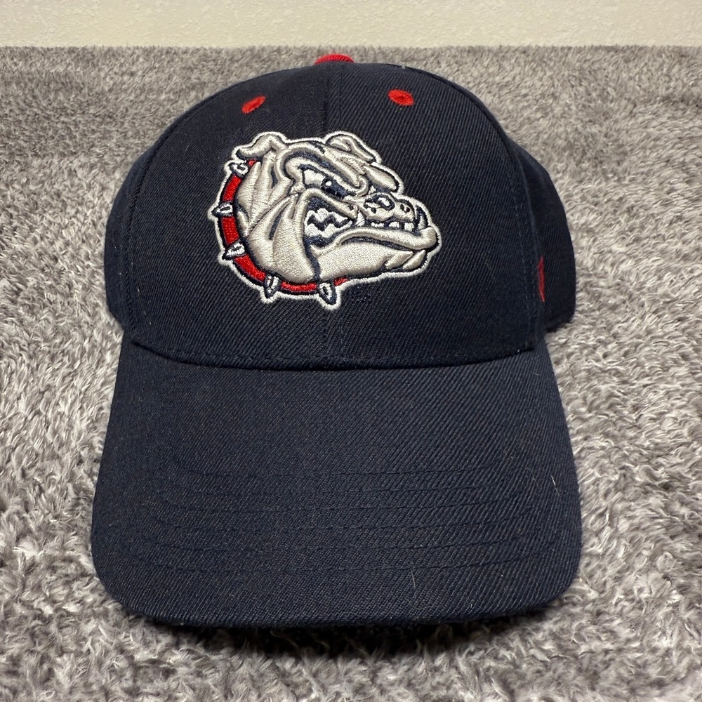 Top Of The World Gonzaga Bulldogs Mens Baseball Cap Hat Size 7 Navy Red Memory
